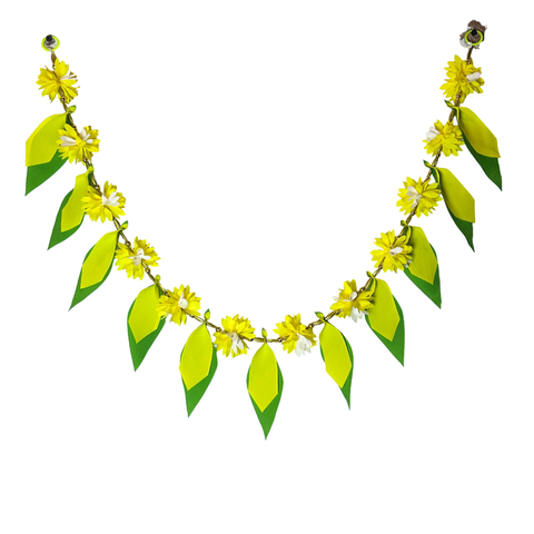 48 Inch Artificial Mango Leaf Door Hanging | Traditional Toran for Festival, Wedding & Home Entrance PACK OF 3