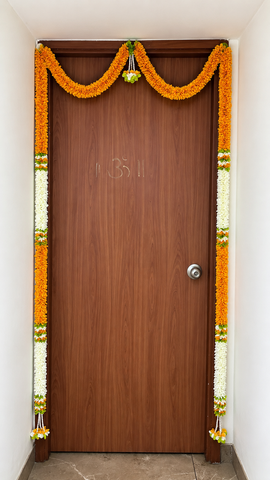 Royal 6 feet by 4 feet Door Hanging Toran | Artificial Flower Hanging for Main Door Decoration | Festive Home Decor