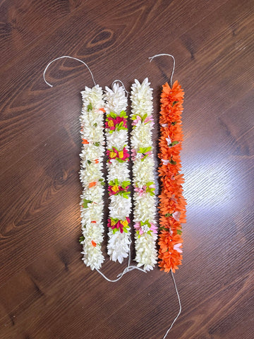 Artificial Hair Gajra Pack of 4 | Flower Bun Accessories for Women | Bridal, Wedding & Festive Hair Decoration