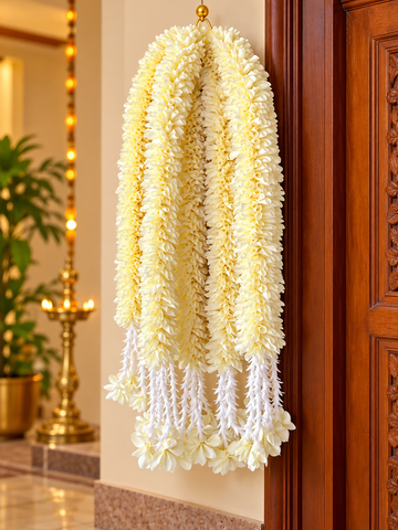 CREAM PETAL HANGING PACK OF 2