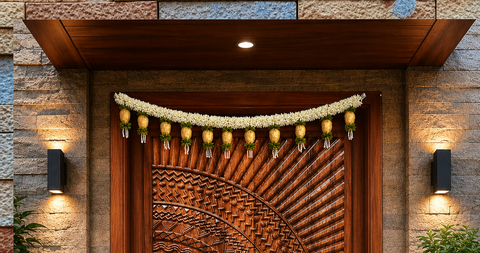 Royal Golden Lotus toran 4 feet