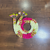 5 Feet pink Door Hanging Toran Pack of 2 | Artificial Flower Hanging for Main Door Decoration | Festive Home Decor