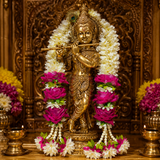 40 inch Handmade Fresh Flower Haar for God Idol | Krishna Mala Decoration