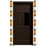 Premium Artificial Marigold & White Flower Door Garland   Pack of 2