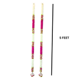 5 Feet pink Door Hanging Toran Pack of 2 | Artificial Flower Hanging for Main Door Decoration | Festive Home Decor