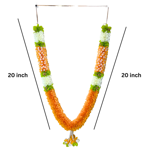 ROYAL 40 Inch Photo Frame Haar | Artificial Flower Garland for God Idol & Picture Frame | Pooja & Temple Decoration