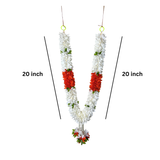 40 Inch Photo Frame Haar pack of 2 | Artificial Flower Garland for God Idol & Picture Frame | Pooja & Temple Decoration