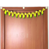 48 Inch Artificial Mango Leaf Door Hanging | Traditional Toran for Festival, Wedding & Home Entrance PACK OF 3