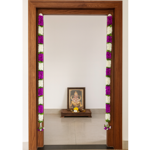 Premium 3.5 feet purple Hanging Pack of 2 | Elegant Home Accessories
