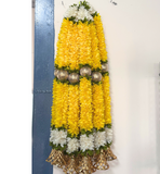 Royal Yellow & White Flower Hanging pack of 2 each 2 feet