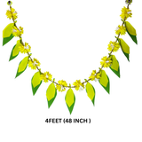 48 Inch Artificial Mango Leaf Door Hanging | Traditional Toran for Festival, Wedding & Home Entrance PACK OF 3