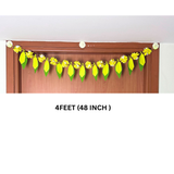 48 Inch Artificial Mango Leaf Door Hanging | Traditional Toran for Festival, Wedding & Home Entrance PACK OF 3