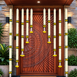 Backdrop Hanging Full Set | Decorative Door & Wall Hanging Set | Home, Wedding & Festival Decoration
