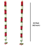 Red Hanging Decorative Item Pack of 2 | 3.5 Ft Elegant Look