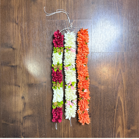 Artificial Hair Gajra Pack of 3 | Flower Bun Accessories for Women | Bridal, Wedding & Festive Hair Decoration