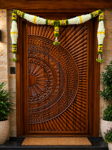 Traditional yellow Door Toran 4by2 feet