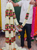 ROYAL 40 Inch Artificial Flower Haar for Photo Frame | Decorative Garland for God Idol & Photo Frames | Pooja, Home Décor & Festival Decoration | Reusable Floral Mala (Pack of 1/2/4)