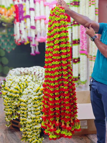 artificial flowers hanging for decoration pack of 2 each 4 feet