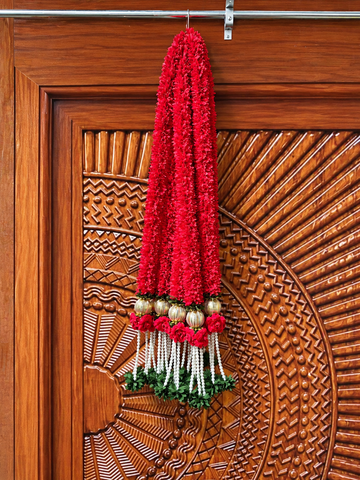 ELEGANT RED ROSE HANGING  EACH 3 FEET PACK OF 2