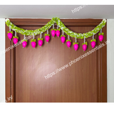 3.5 Feet Lotus Door Toran | Artificial Flower Hanging for Main Door | Festive Home Décor | Pooja Entrance Decoration (3.5FEET )