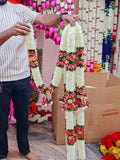 ROYAL 40 Inch Artificial Flower Haar for Photo Frame | Decorative Garland for God Idol & Photo Frames | Pooja, Home Décor & Festival Decoration | Reusable Floral Mala (Pack of 1/2/4)