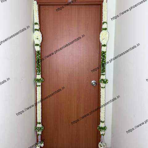 Pack of 2 Decorative Door Hanging (6 Feet) for Main Door, Mandir & Festive Decor