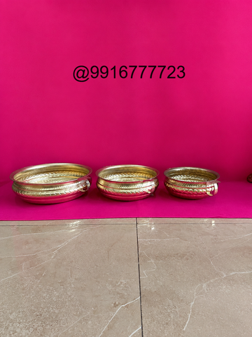 Traditional Brass Urli Bowl Set