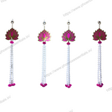 PACK OF 4 ,3 line lilly string with lotus avialable in all sizes ( 2F ,4 FT ,6FT ,8FT,10FT )