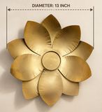 Brass Lotus Floor Candle Holder Set of 3