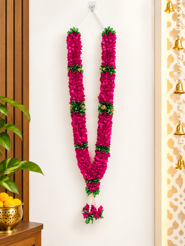 PINK GARLAND HAAR. EACH SIDE 20 INCH