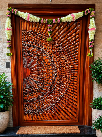 Traditional Pink Door Toran 4by2 feet