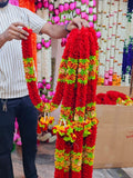 ROYAL 40 Inch Artificial Flower Haar for Photo Frame | Decorative Garland for God Idol & Photo Frames | Pooja, Home Décor & Festival Decoration | Reusable Floral Mala (Pack of 1/2/4)