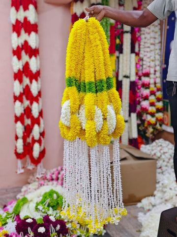 artificial flowers hanging for decoration pack of 2 each 4 feet