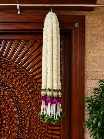 DEVINE PURPLE ROSE HANGING EACH 3 FEET PACK OF 2