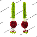 Set of 2 Pooja Room Door Hanging – 2 Ft Toran for Home Entrance Decoration