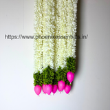 Flower Garland Door Hanging PACK of 4  | Decorative Toran for Home Entrance, Pooja, Diwali & Wedding Decor