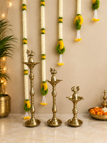 Brass Deepam Stand SET OF 3