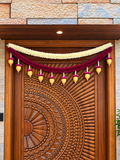 CLASSIC BRASS TASSEL & FLORAL BANDHANWAR 4FEET