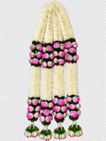 Royal Pink Lotus Floral Hanging each 4 feet pack of 2