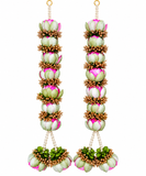 Pink & Green Lotus Pearl Hanging pack of 2