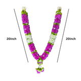 ROYAL 40 Inch Photo Haar  | Artificial Flower Garland for Photo Frame & God Idol Decoration | Pooja & Ritual Use ( 40inch )