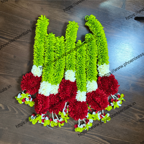 Set of 2 Pooja Room Door Hanging – 2 Ft Toran for Home Entrance Decoration