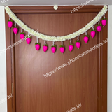 Lotus Design Door Toran 3.5 Ft | Artificial Floral Hanging for Main Door | Diwali, Wedding & Festive Decor