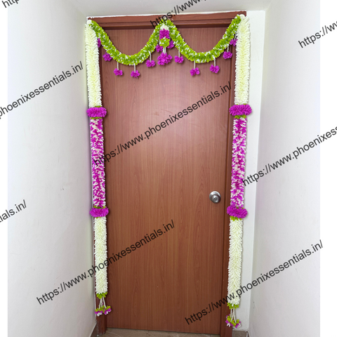 Main Door Toran for Entrance | Handmade Decorative Bandarwal | Festive Door Hanging for Home & Pooja Room