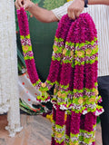 ROYAL 40 Inch Artificial Flower Haar for Photo Frame | Decorative Garland for God Idol & Photo Frames | Pooja, Home Décor & Festival Decoration | Reusable Floral Mala (Pack of 1/2/4)