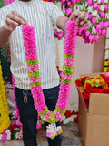 ROYAL 40 Inch Artificial Flower Haar for Photo Frame | Decorative Garland for God Idol & Photo Frames | Pooja, Home Décor & Festival Decoration | Reusable Floral Mala (Pack of 1/2/4)