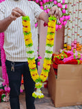 ROYAL 40 Inch Artificial Flower Haar for Photo Frame | Decorative Garland for God Idol & Photo Frames | Pooja, Home Décor & Festival Decoration | Reusable Floral Mala (Pack of 1/2/4)