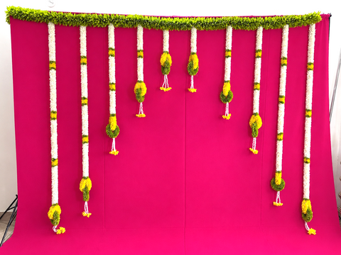 Green Leaf Floral Backdrop