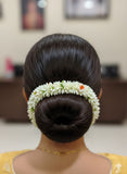 Artificial Hair Gajra Pack of 4 | Flower Bun Accessories for Women | Bridal, Wedding & Festive Hair Decoration