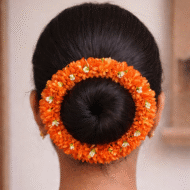 Artificial Hair Gajra for Women | Flower Juda Gajra for Bun | Reusable Floral Hair Accessories for Wedding, Party, Bharatanatyam, Classical Dance (All Colors Available) - Image 4